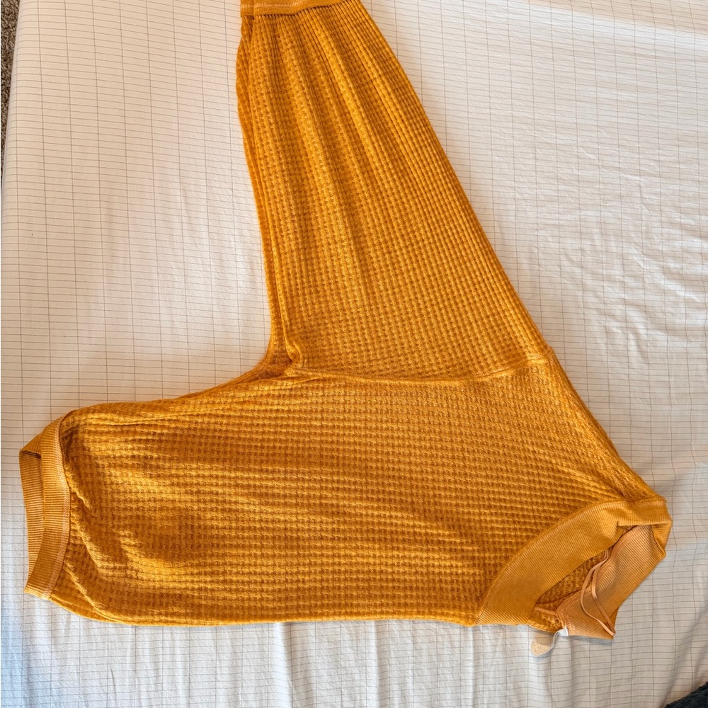 Mustard Yellow Knit Sweater- We the Free